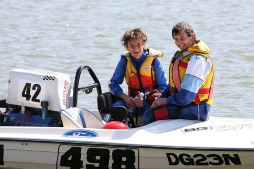 Father and son, Darren Greentree (right) with son Dylan. The Bridge to Bridge has always been a family affair. - Bridge to Bridge © SW